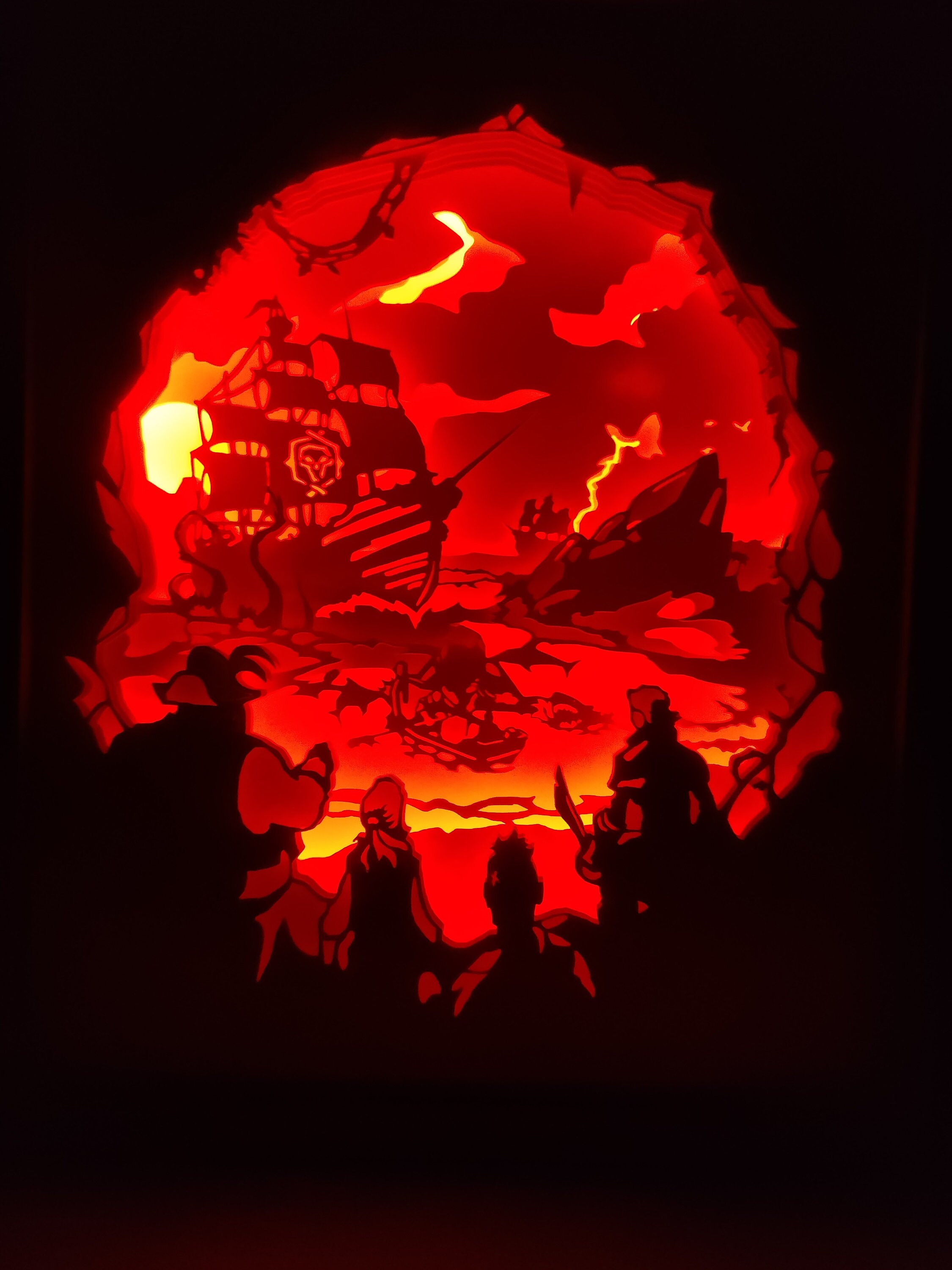 Thieves Shadow Box LED Paper Cut Light Box/light Box Minimalist ...