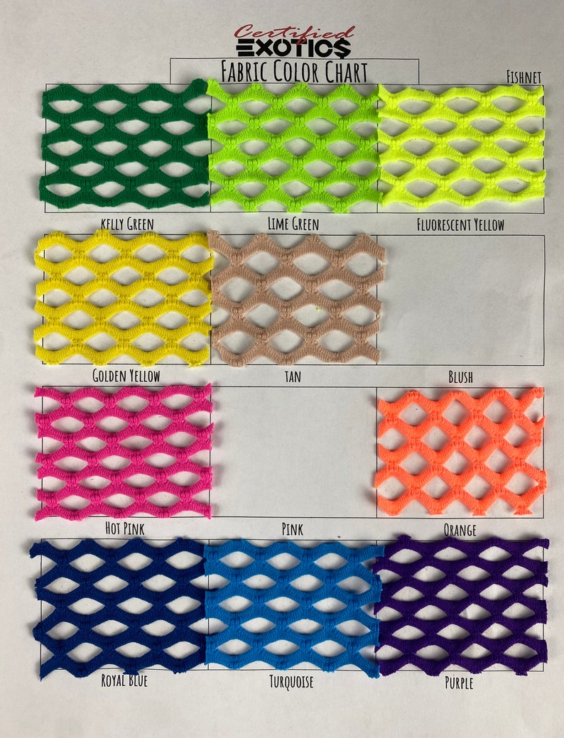 Turquoise Fishnet 12pc Thong Pack (choose Your Colors) - Etsy