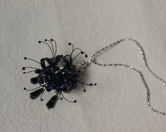 アクセサリー Meiji jidai no Kanzaki Handmade Japanese Kanzashi Necklace,spider Lily Necklace,anime