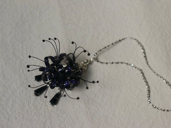 Handmade Japanese Kanzashi Necklace,spider Lily Necklace