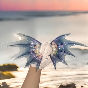 Colorful Mermaid Earring,Ear Cuff,wrapped Fairy Ears,cosplay fantasy decoration,Gradient Shark Ears,Halloween gift,elf,Coachella
