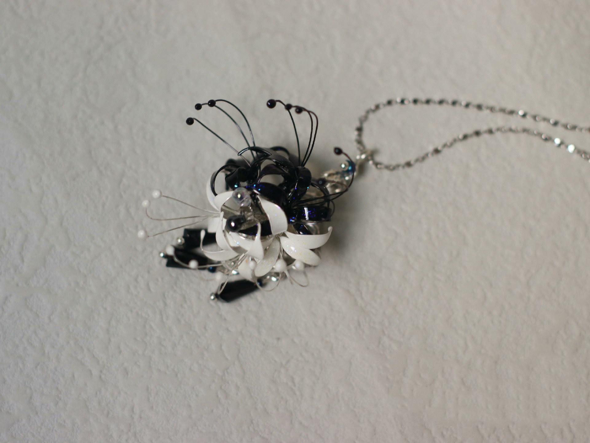 Handmade Japanese Kanzashi Necklace,spider Lily Necklace,anime