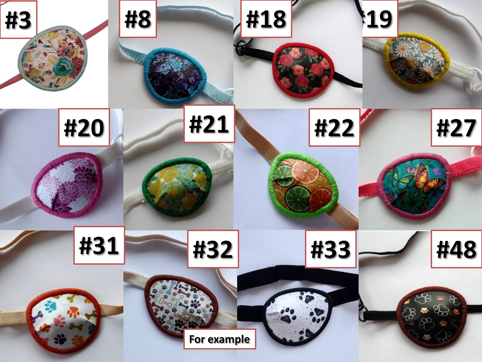 Eye patch for Dog Etsy