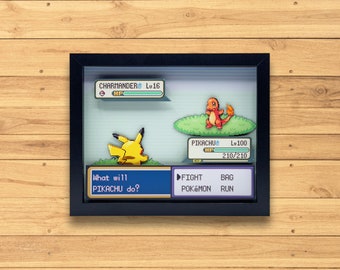 Pokémon - Pikachu/Charmander - Caja de sombras