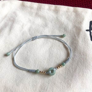 adjustable jade bracelet for women 14k gold beads & jade beads