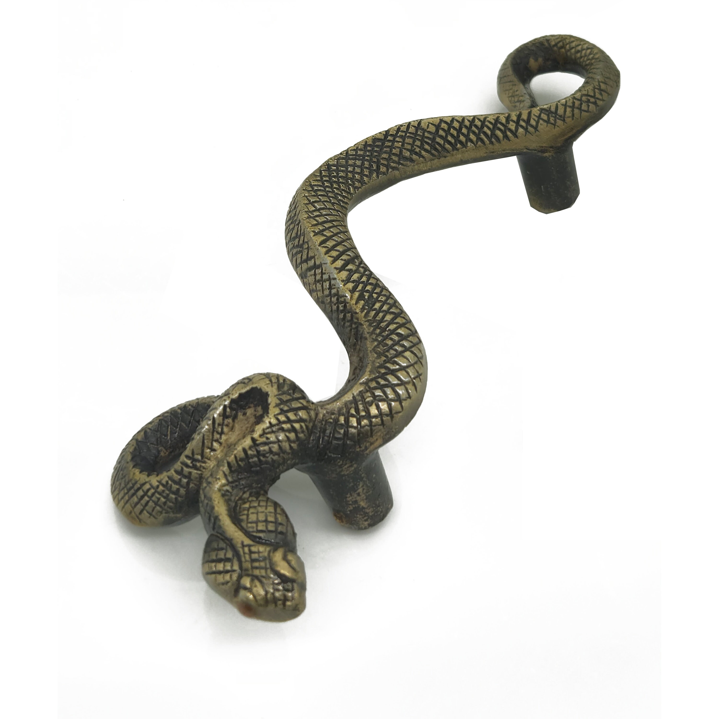 Solid Brass RATTLE SNAKE Door HANDLE 9inches Amazing Etsy