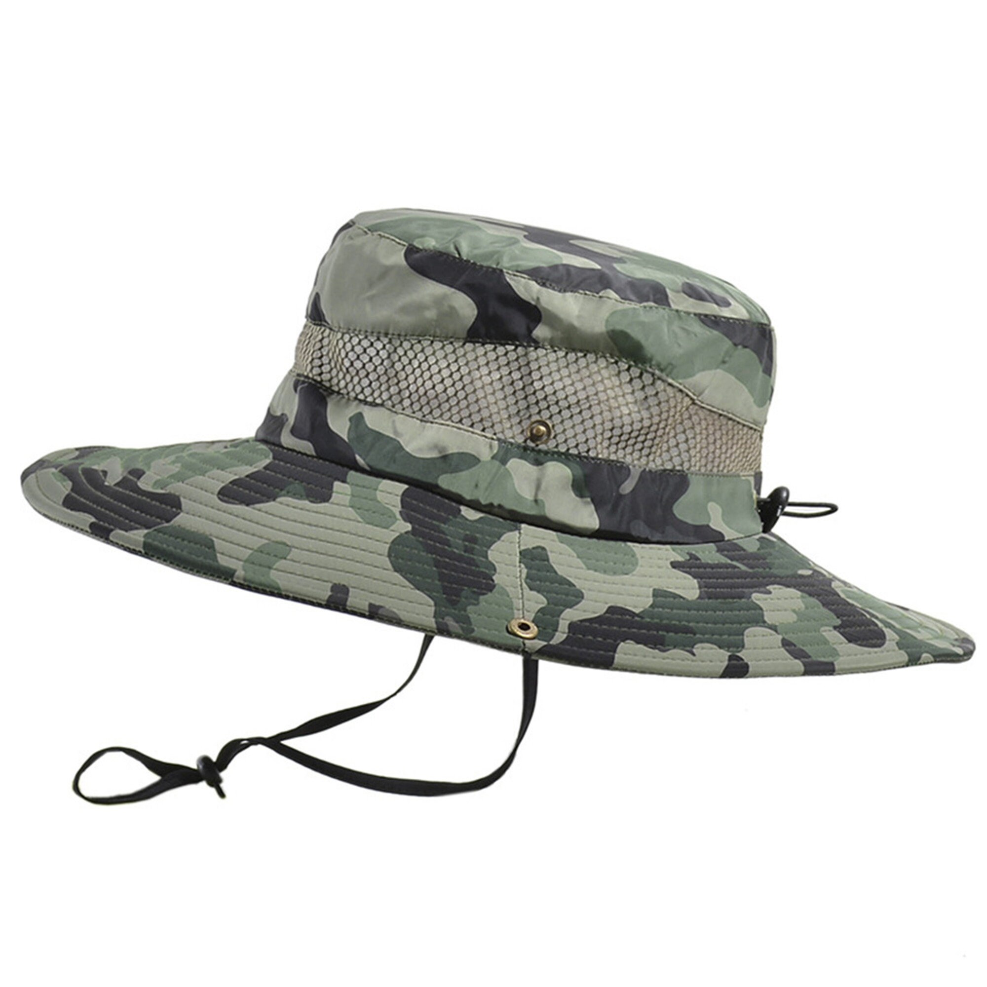 Camouflage Sun Hats for Men Outdoor Fishing Cap Wide Brim Anti-uv Beach Caps  Women Bucket Hat Summer Hiking Camping Bone Gorros 