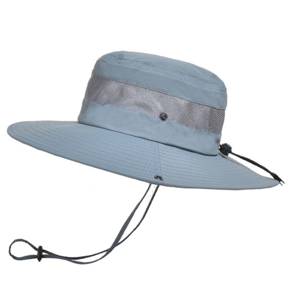 Mesh Sun Hats Men's Outdoor Fishing Cap Large Wide Brim Anti-UV Beach Caps Women Bucket hat Summer Hiking Camping Bone Quick-drying