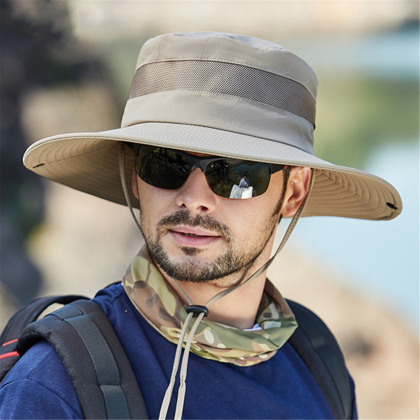 Mesh Sun Hats Men's Outdoor Fishing Cap Large Wide Brim - Etsy
