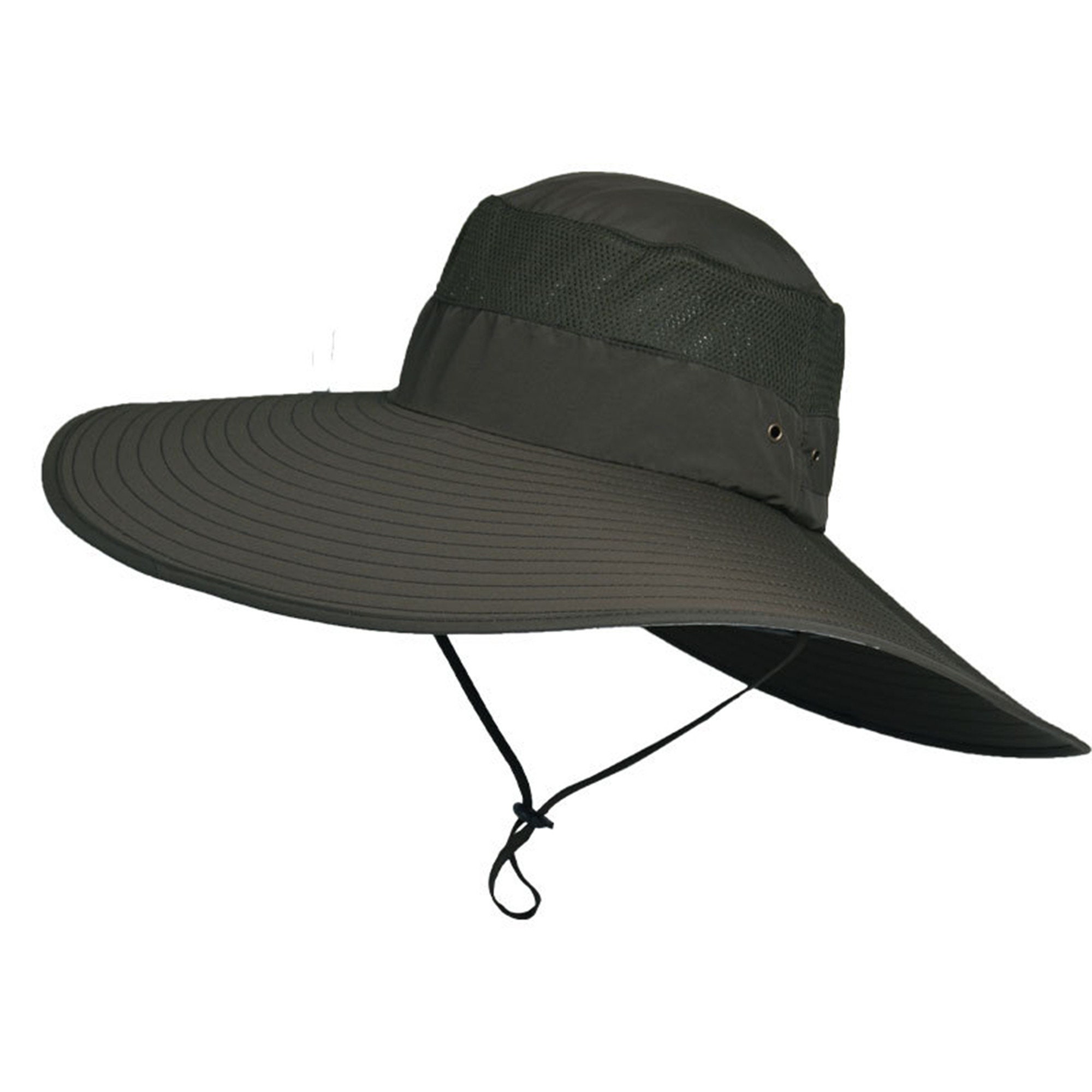 Men's Summer Hat Outdoor Sun Screen Camouflage Hiking Hats Cycling Fishing  Cap Big Brim Fisherman Hat UV Protection Waterproof Mesh Sun Hat -   Canada