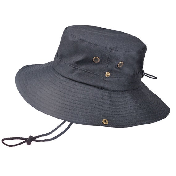 Men's Bucket hat, outdoor hat, hiking hat, Sun hat, hat with chin strap, fisherman hat, camping hat, Beach hat, summer hat, travel Sun hat