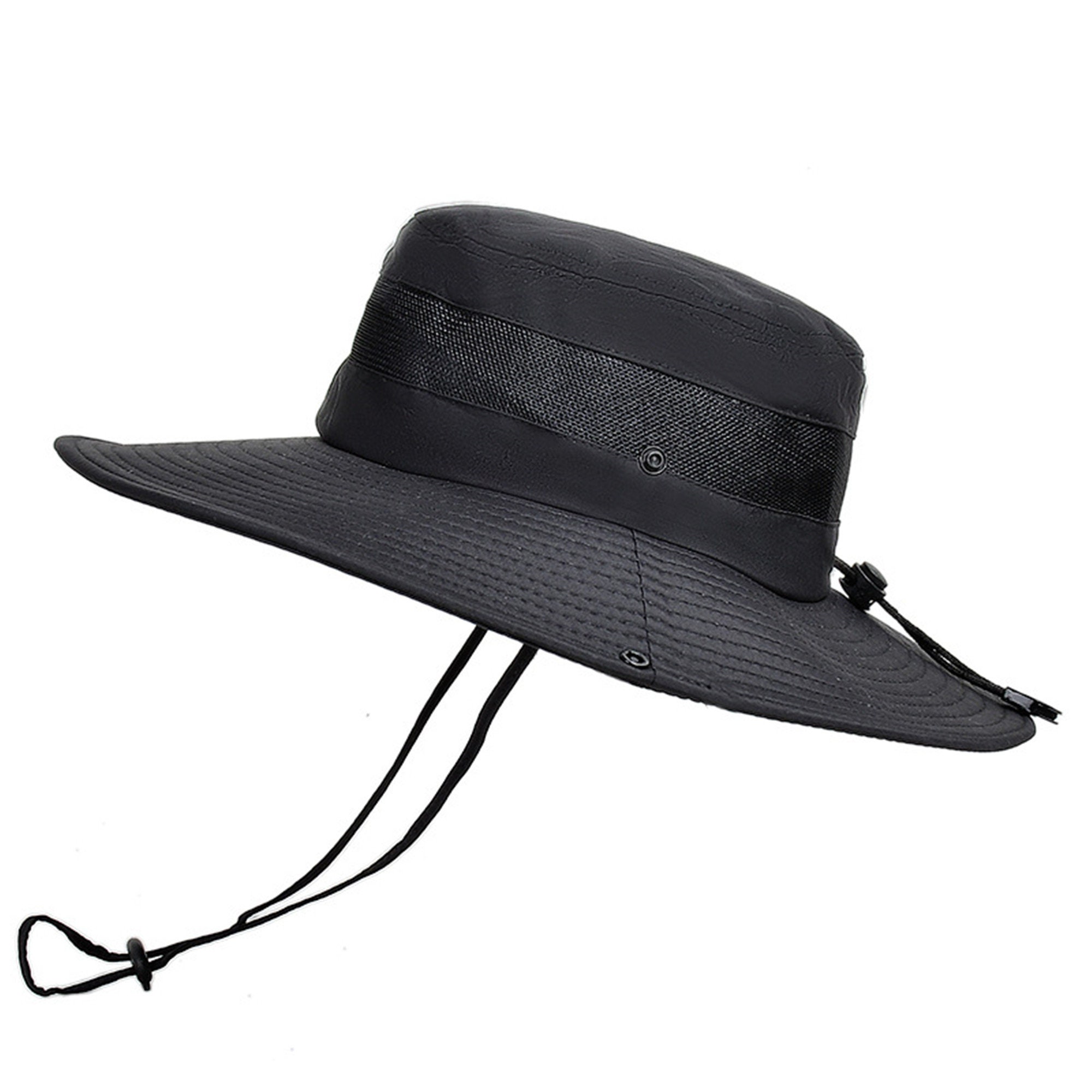 Mesh Sun Hats Men's Outdoor Fishing Cap Large Wide Brim Anti-UV Beach Caps Women Bucket hat Summer Hiking Camping Bone Quick-drying