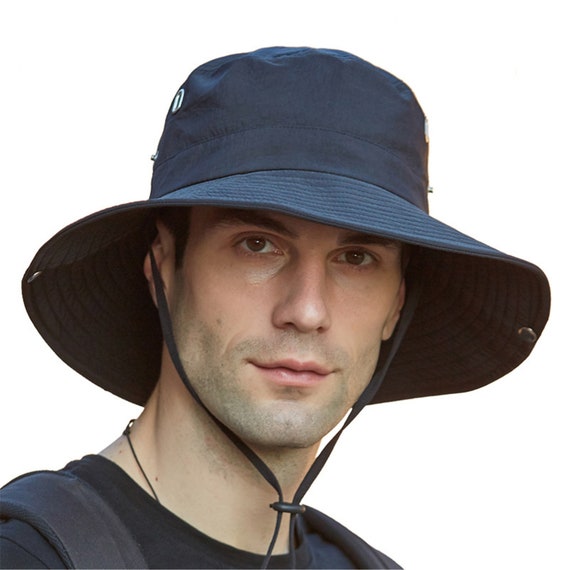Outdoor Quick-drying Sunscreen Fisherman Hat Fishing Breathable Sun Hats  Unisex Sun Hats Large Wide Brim UV Protection Waterproof Sun Cap 