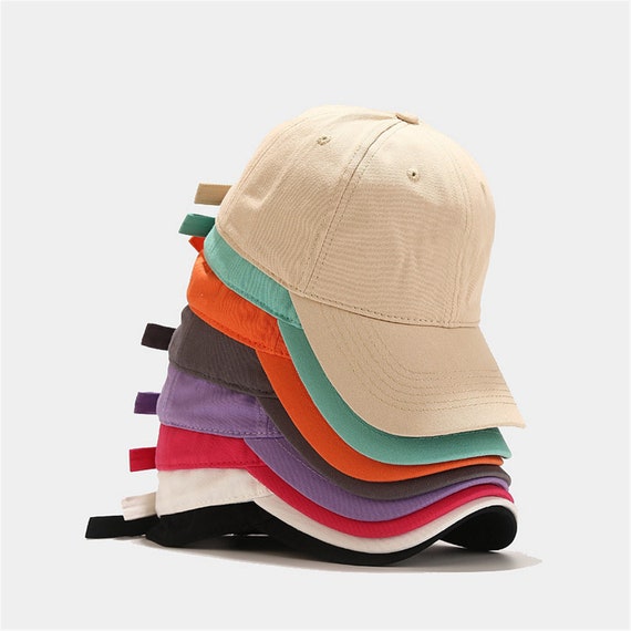 100% Cotton Plain Baseball Cap - Dad Hat, Men's Outdoor Casual Caps, Women's Trendy All-match Sun Hat, Couple Hat, Solid Color Hat, Mama Cap
