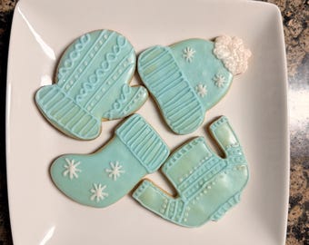 Gluten Free Vegan Christmas Sweater Weather Cookies | Dairy Free Sugar Cookies | Xmas Cookies