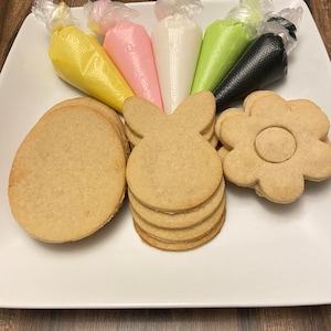 DIY Gluten Free Vegan Easter Sugar Cookies Kit | Decorate yourself Cookies