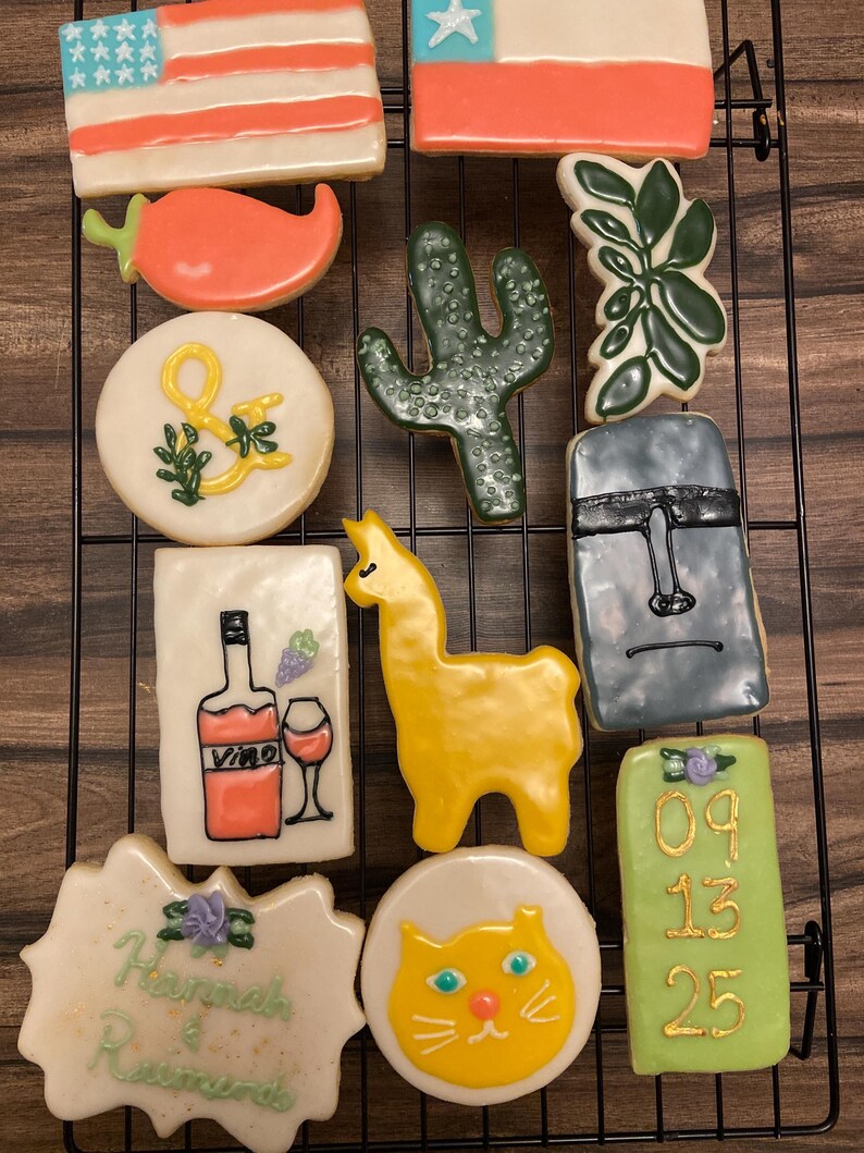 Galletas veganas de azúcar personalizadas / Galletas veganas decoradas / Galletas sin lácteos imagen 7