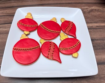 Vegan Ornament Christmas Cookies | Dairy Free Sugar Cookies | Xmas Cookies
