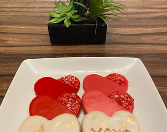 Gluten free Vegan Valentine Cookies | Dairy Free Cookies | Heart Shaped Cookies | Love Cookies | Anniversary Gift