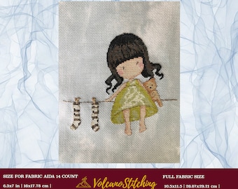 gorjuss girl cross stitch