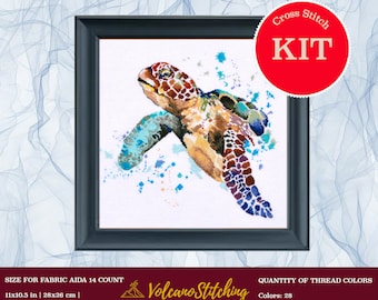 Long-liver's grandeur cross stitch kit by Oven-939, Modern embroidery hoop art