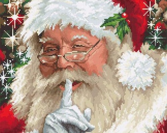 Santa Cross Stitch Kit by Luca-S