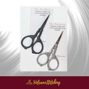 Kelmscott design scissors, Embroidery hoop art, Artisan embroidery snips, Cross stitch accessorise