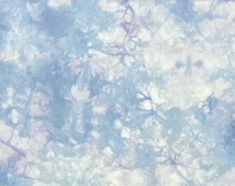 Hand dyed cross stitch fabric, Light indigo, Choose Aida, Linen or Evenweave counts