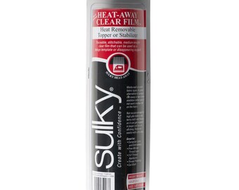 Sulky Heat-Away Stabilizer - Clear Film - 7 7/8'' X 9 yd. Roll