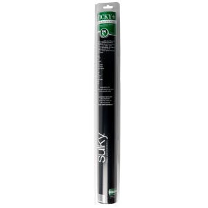 May include: A black roll of Sulky Sticky+ Tear Away Stabilizer. The packaging is black with green text and a green logo. The text on the packaging reads "Sulky Sticky+ Tear Away Stabilizer".