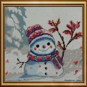 Clumsy Winter Cross Stitch Kit by Aine A1012