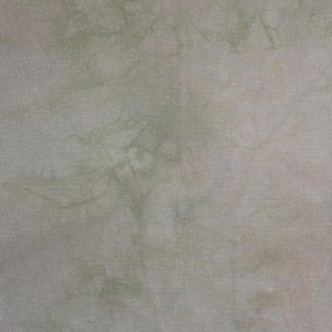 Hand dyed 18 count Opal Aida fabric, Brand cross stitch cloth, 18x21 inches, Abstract taupe and light green design
