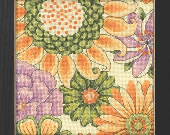 Floral Yellow 2 cross stitch kit by Mill Hill, DM30-2212, Floral Fantasy, Spring series, Modern embroidery hoop art