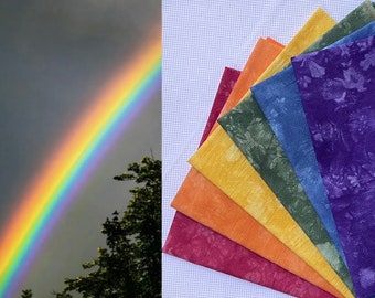 Hand dyed set of Aida, Brand new cross stitch fabric, Abstract design, Unique fabric design, Aida count  of your choice
