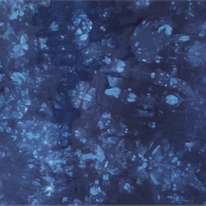 Hand dyed cross stitch fabric, Indigo, Choose Aida, Linen or Evenweave counts