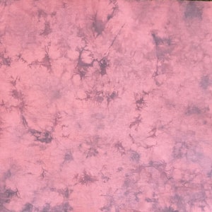 Hand dyed cross stitch 18 count soft Aida fabric, Brand new cloth, Abstract pearl gray with light coral background, Unique fabric pattern