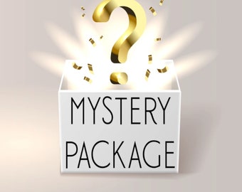 Mystery box, Hand dyed fabric package, Cross stitch assessorises