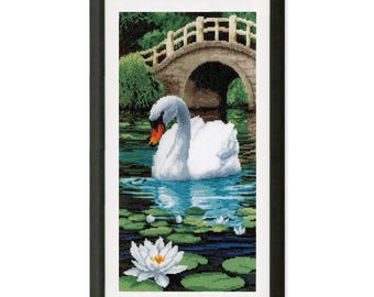 Swan Cross Stitch Kit by Vervaco