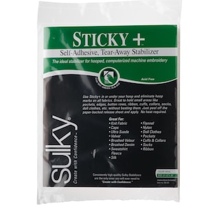 Sulky Sticky+ Stabilizer - White - 21 1/2&#39;&#39; x 1 yd. Pkg