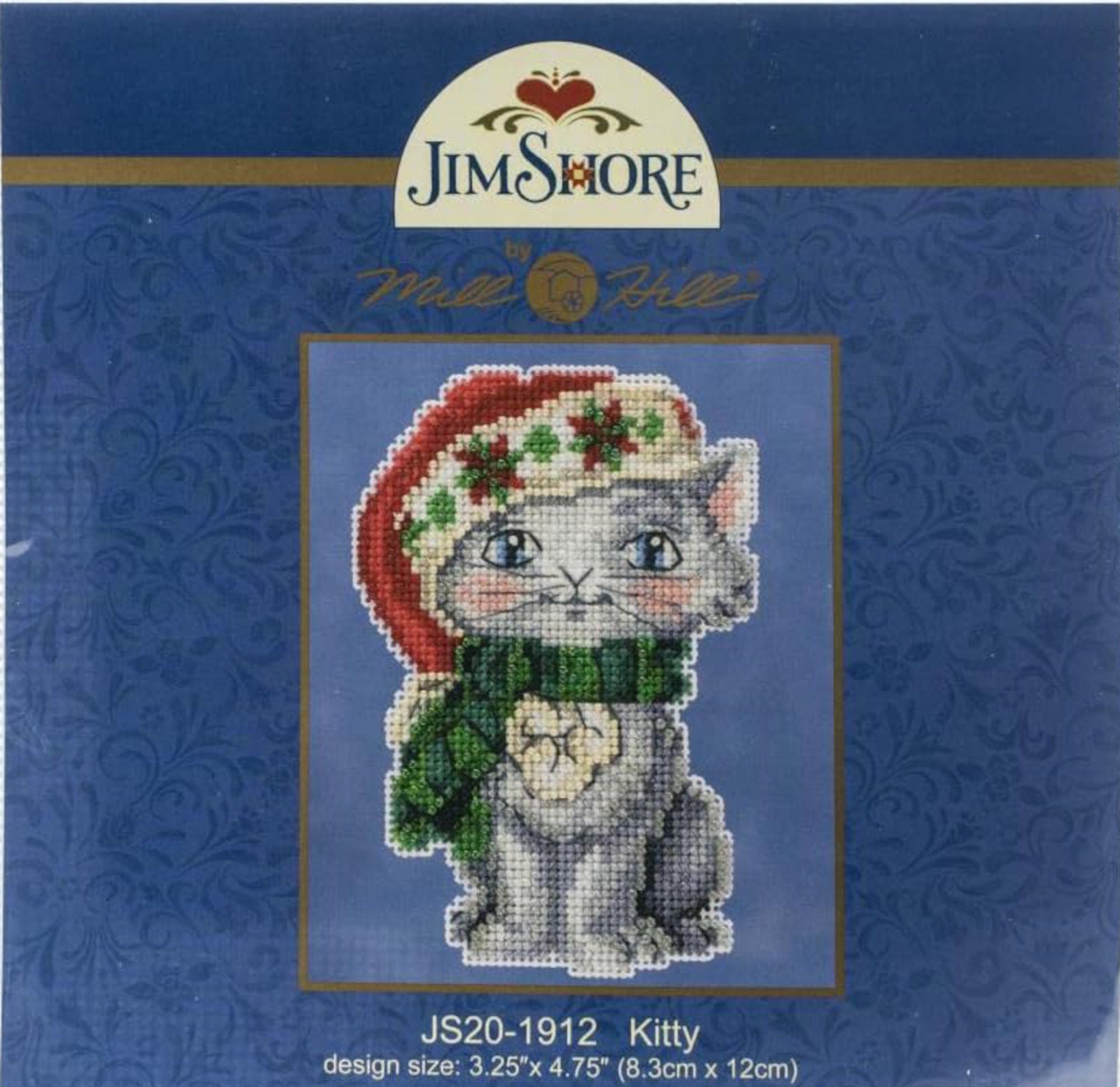 Kitty Cross Stitch Kit | Jim Shore with Mill Hill #JS20-1912