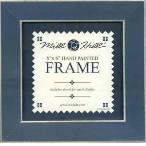 Mill Hill Frame, Hand painted Color 6 x 6 Wooden Frame