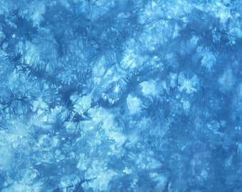 Hand dyed cross stitch fabric, Royal blue, Choose Aida, Linen or Evenweave counts