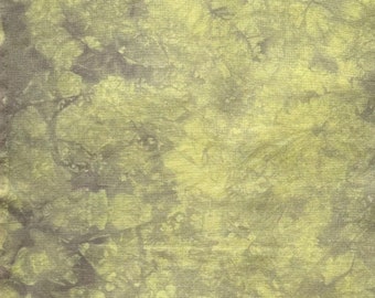 Tejido Evenweave de 28 recuentos teñido a mano, tela de punto de cruz de marca, 18x21 pulgadas, diseño abstracto en amarillo y gris carbón