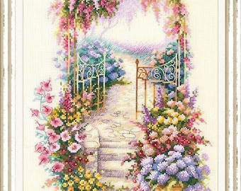 Entrance to the Garden Cross Stitch Kit by Magic Needle