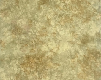 Hand dyed 16 count Aida fabric, Brand cross stitch cloth, 18x21 inches, Abstract mix of lemon yellow, tan, pearl gray and camel colors