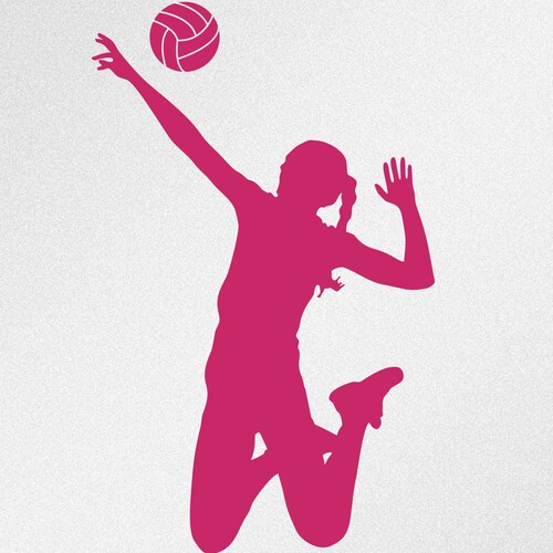Volleyball Player Svg Dxf Eps Ai Cdr Vector Files for - Etsy