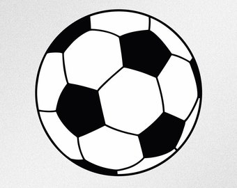 Pallone da calcio Svg, Dxf, Eps, Ai, Cdr File vettoriali per Silhouette, Cricut, Plotter da taglio, file Png