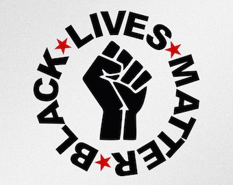 Black Lives Matter Fist Vector Files, Stars Svg, Dxf, Eps, Ai, Cdr, Png