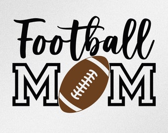 Football Mom Svg, Dxf, Eps, Ai, Cdr Vector Files for Silhouette, Cricut, Cutting Plotter, Png file