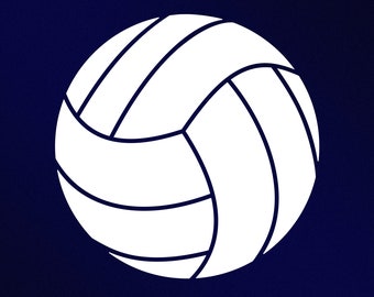 Volleybal Svg, Dxf, Eps, Ai, Cdr vectorbestanden voor silhouet, Cricut, snijplotter, Png-bestand